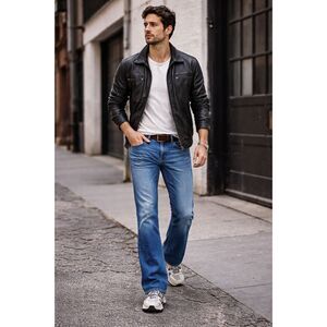 Diesel Industry Blue Zathan Bootcut Stretch Jeans Pants Trousers  Mens Size 32